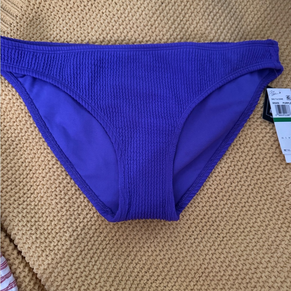 Salt + Cove Vibrant Purple Bikini Bottom